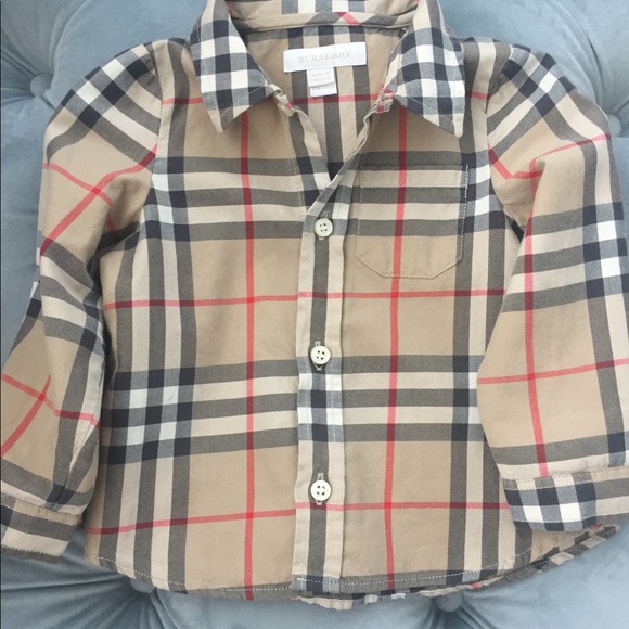 baby boy check shirt
